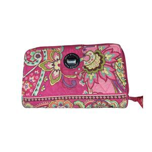 Vera Bradley Pink Swirls Trifold Wallet
